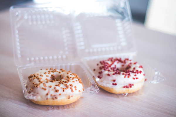 Two Donuts, Different Frosting